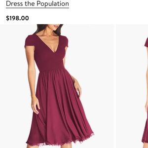 Corey Chiffon Fit & Flare Cocktail Dress